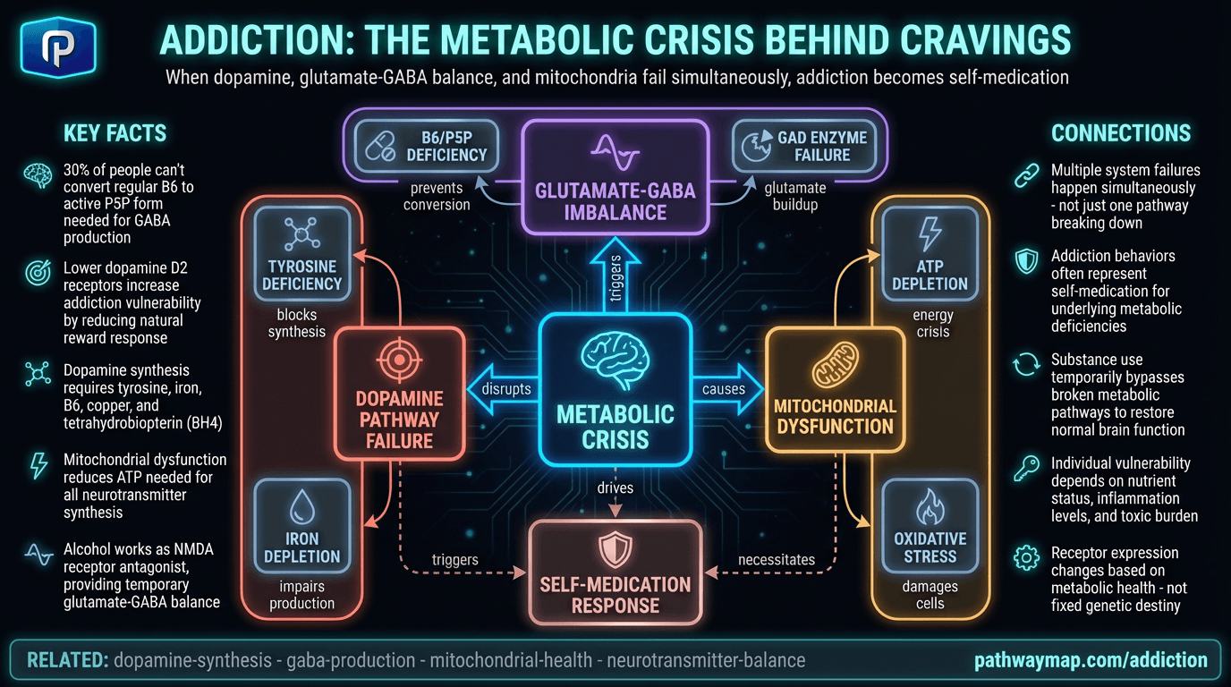 Addiction: The Metabolic Crisis Behind Cravings pathway diagram