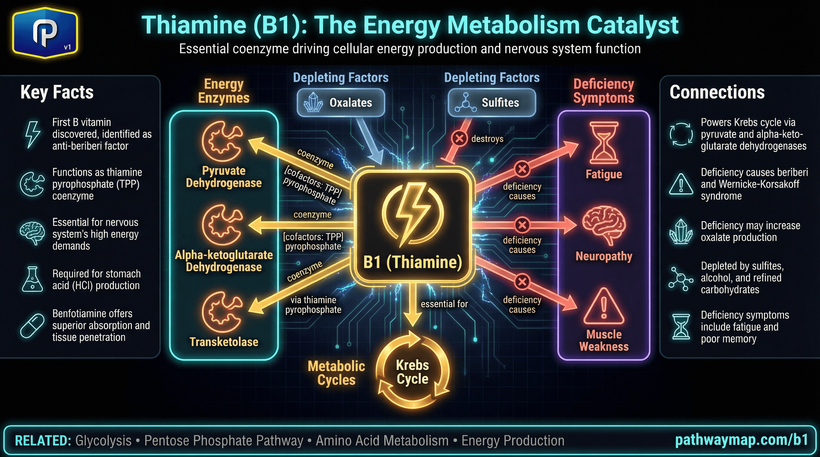 Vitamin B1 pathways