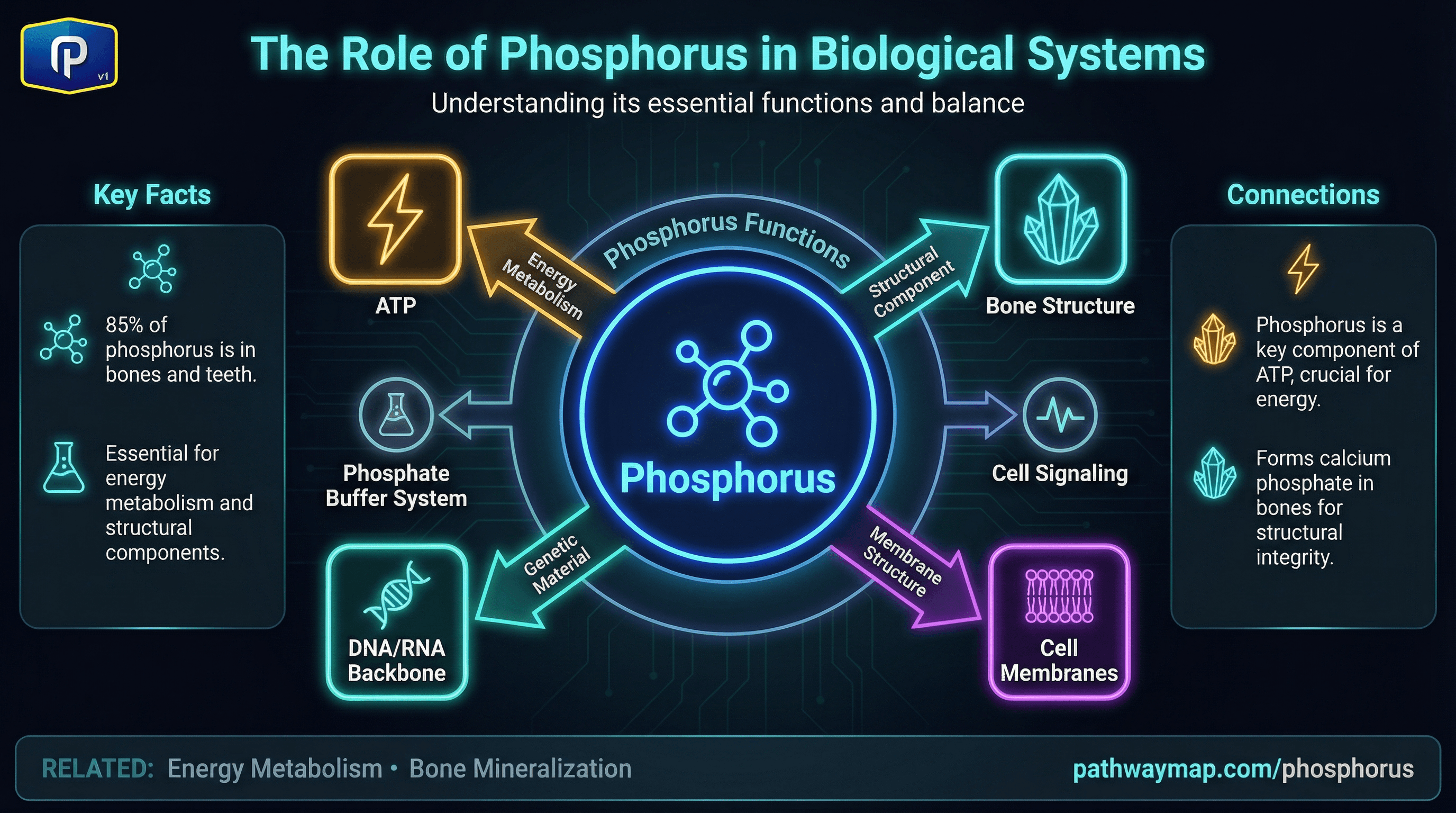 Phosphorus pathway diagram